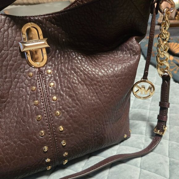 Michael Kors Uptown Astor Legacy Large Leather Shoulder Tote Bag - Picture 3 of 6